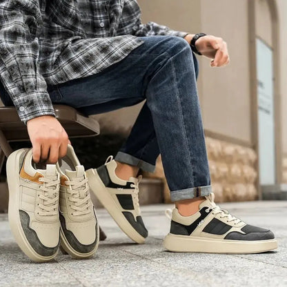 RileyCraft | Stylish Comfortable Waterproof Leather Sneakers for Men 7