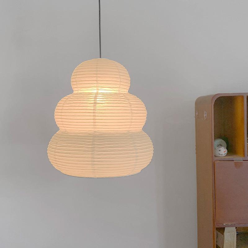 Asian Inspired Paper Shade Lamp