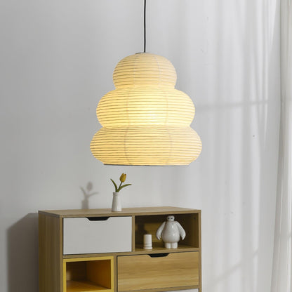 Asian Inspired Paper Shade Lamp