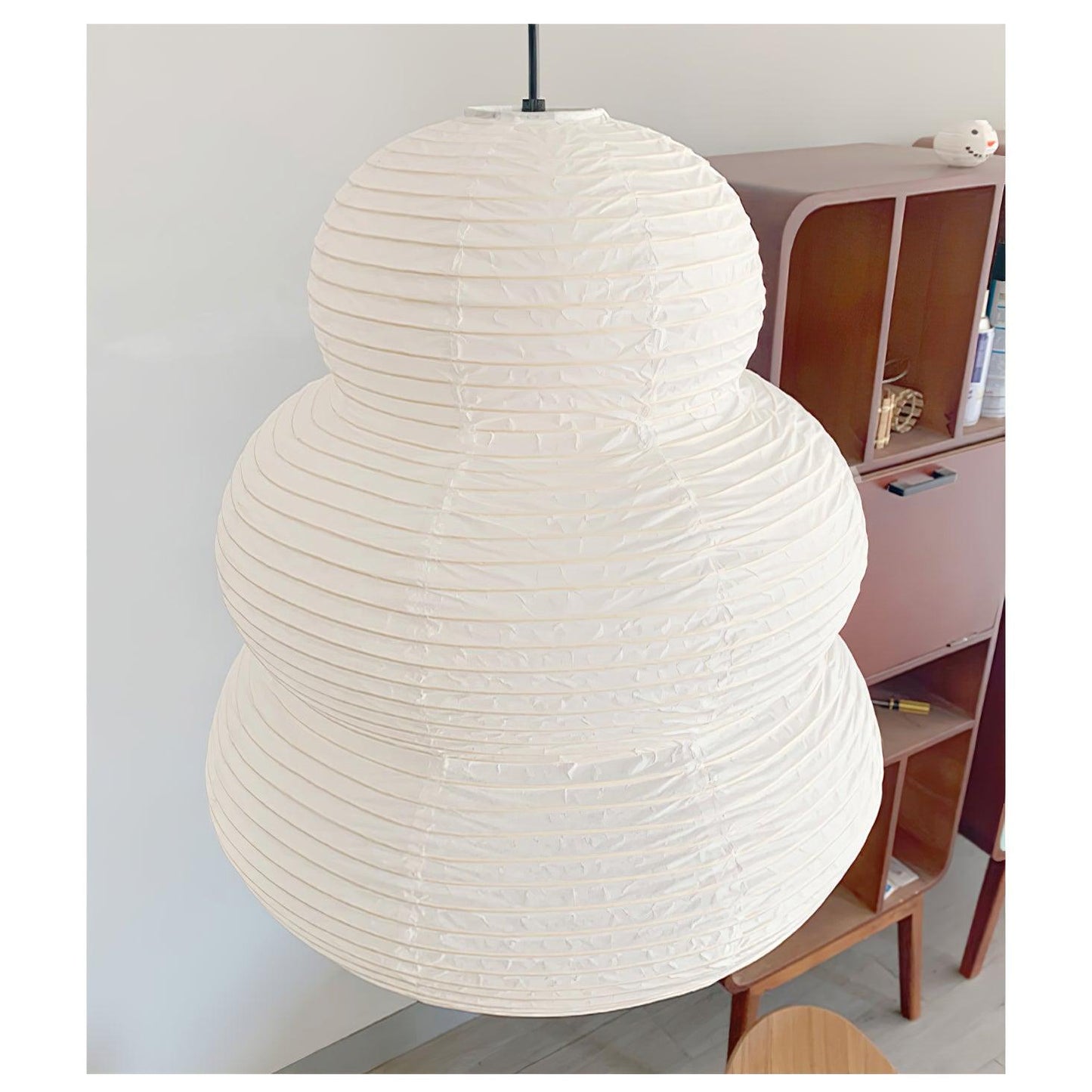 Asian Inspired Paper Shade Lamp