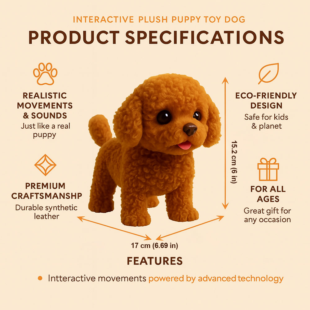Fun Electronic Pet Dog Toy Interactive Puppy Friend