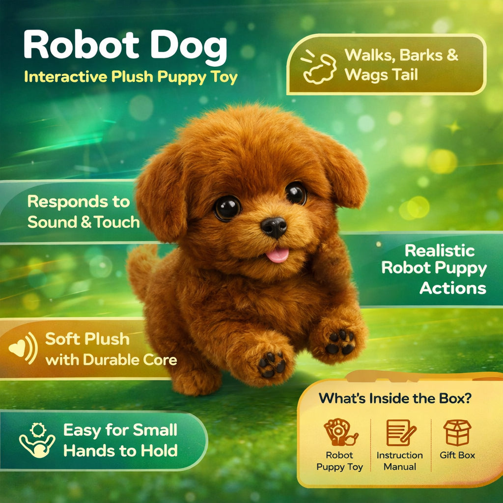 Fun Electronic Pet Dog Toy Walking Barking Plush