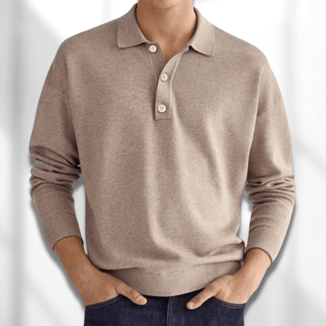 Comfortable Classic Men's Polo Shirt with Simple Design - Lusomart