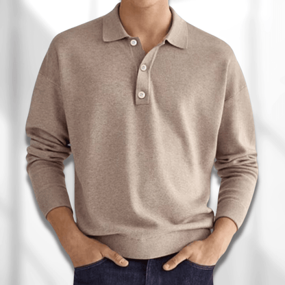 Comfortable Classic Men's Polo Shirt with Simple Design - Lusomart