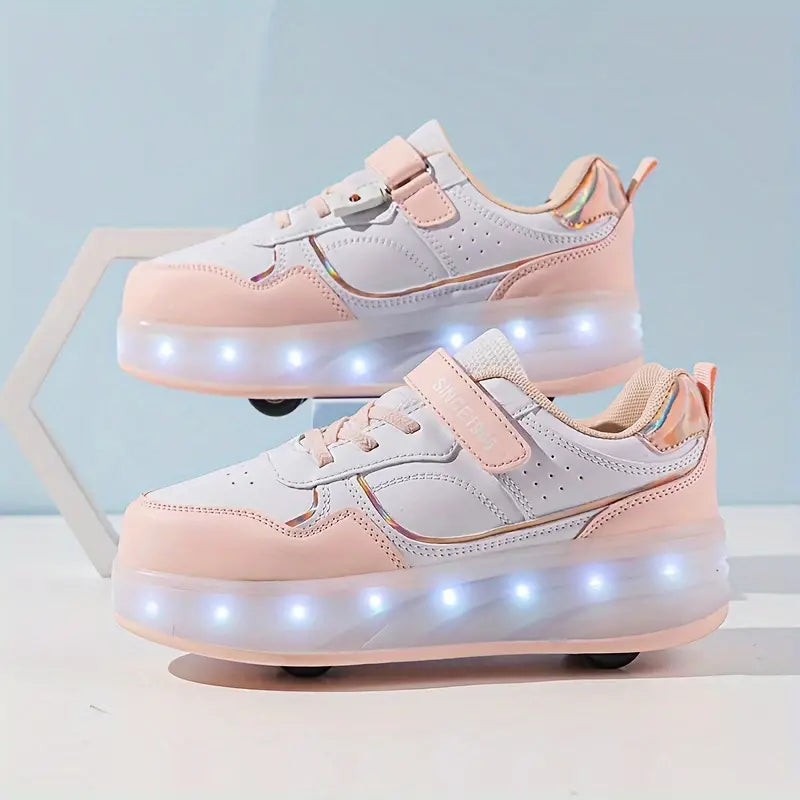 RollGlo | Trendy Comfortable Children's Roller Shoes with Lights 3