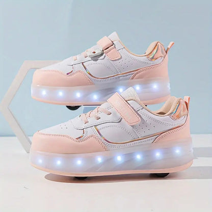 RollGlo | Trendy Comfortable Children's Roller Shoes with Lights 3