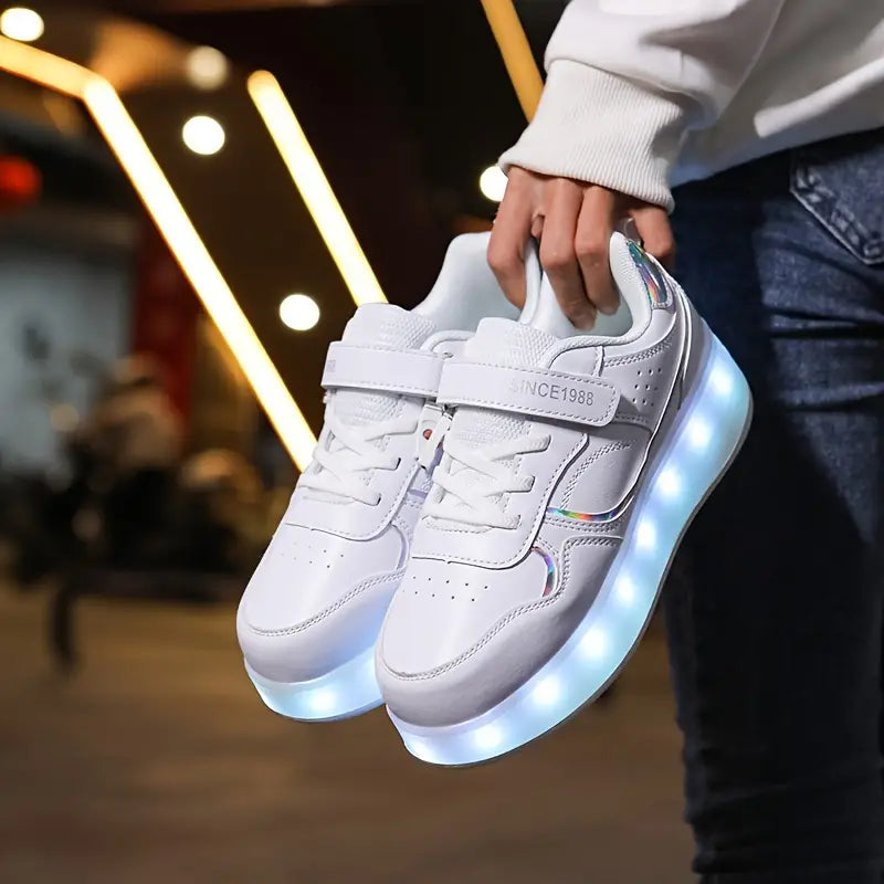 RollGlo | Trendy Comfortable Children's Roller Shoes with Lights 4