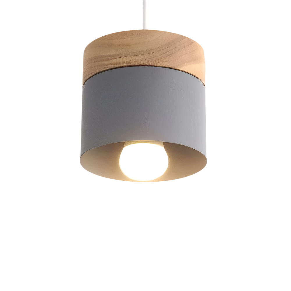 Natural Oak Round Hanging Light