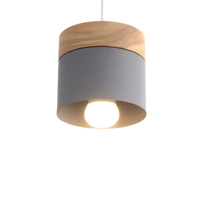 Natural Oak Round Hanging Light