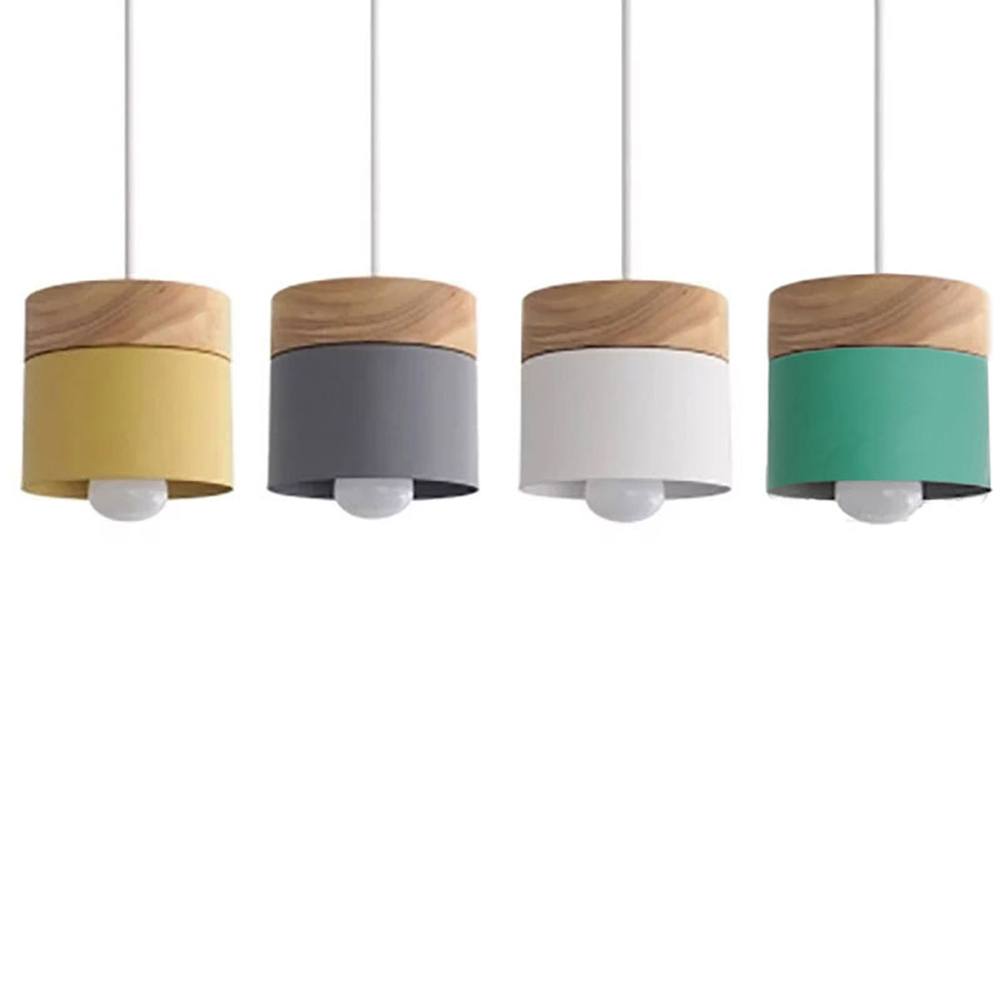 Natural Oak Round Hanging Light