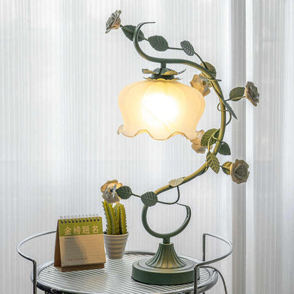 Elegant Flower Desk Table Lamp