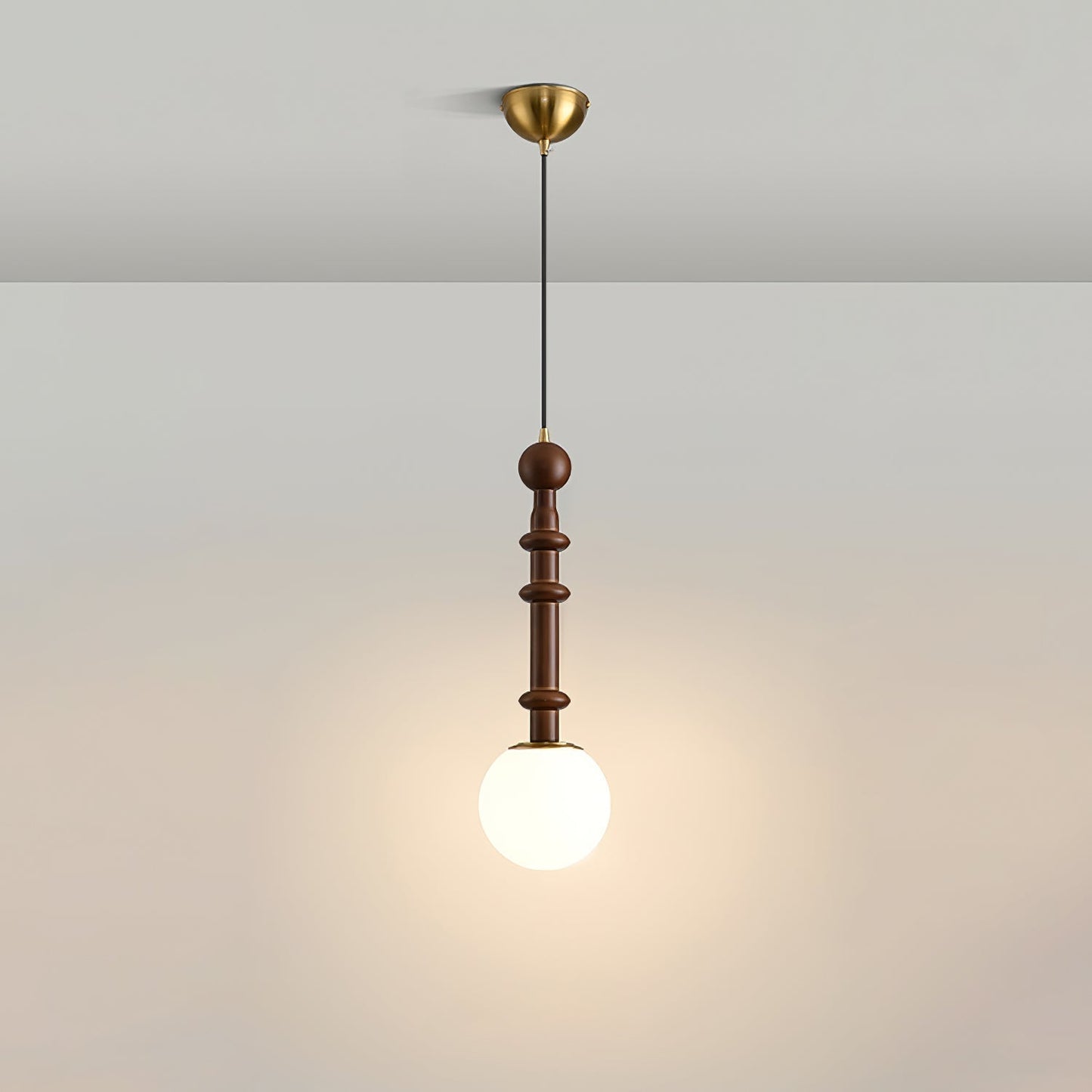 Rustic Wood Drop Pendant Lighting - Lusomart