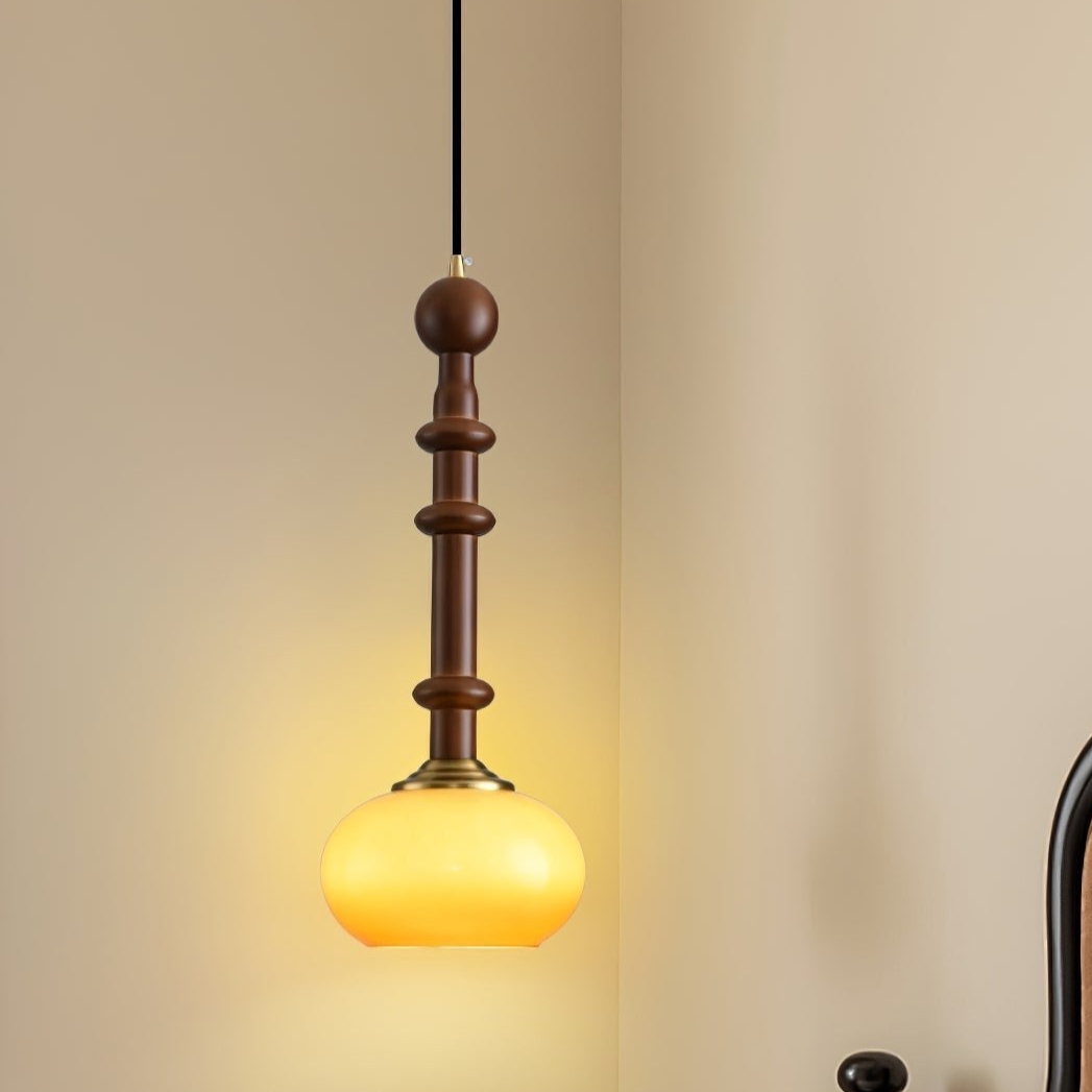 Rustic Wood Drop Pendant Lighting