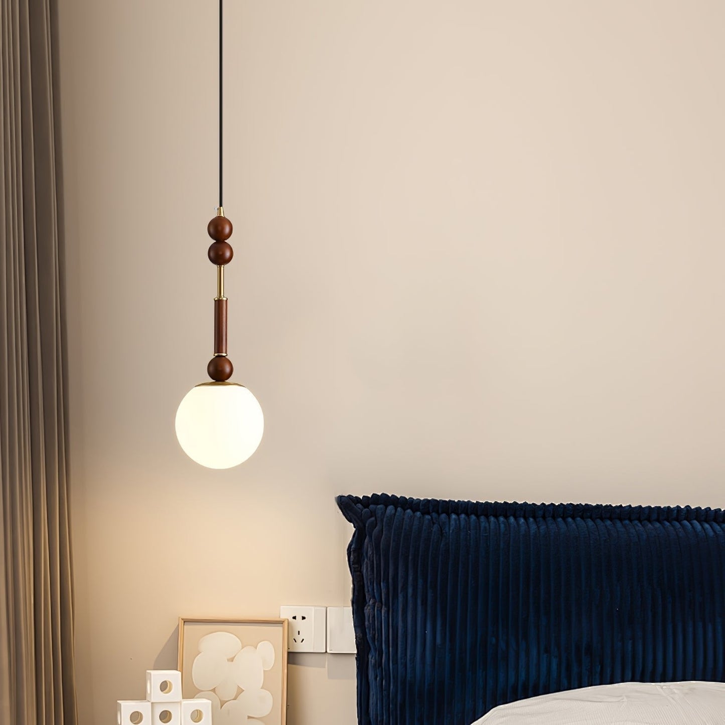 Rustic Wood Drop Pendant Lighting
