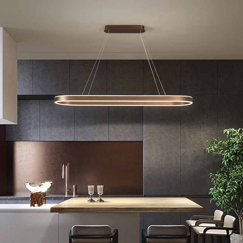 Sleek Kitchen Island LED Pendant Light