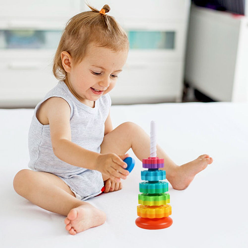 Rotating Tower™ - Colorful stacking fun - Stacking tower 2