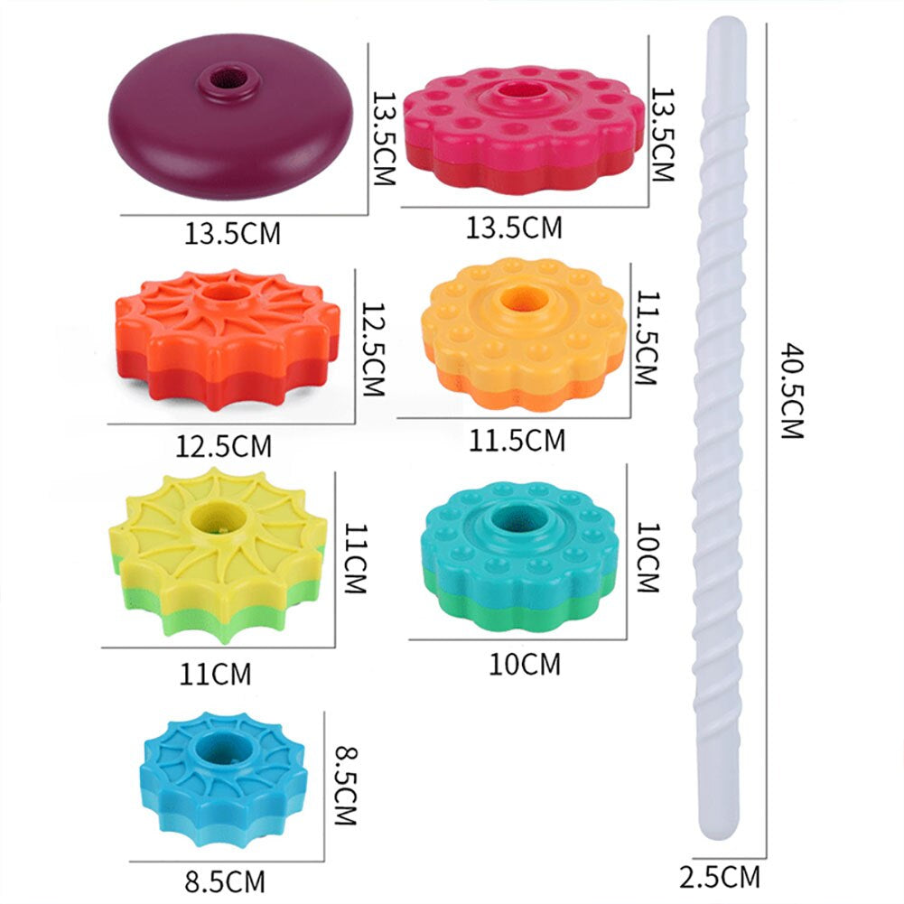 Rotating Tower™ - Colorful stacking fun - Stacking tower 5