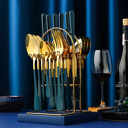 Premium Stainless Steel Cutlery Set - Lusomart