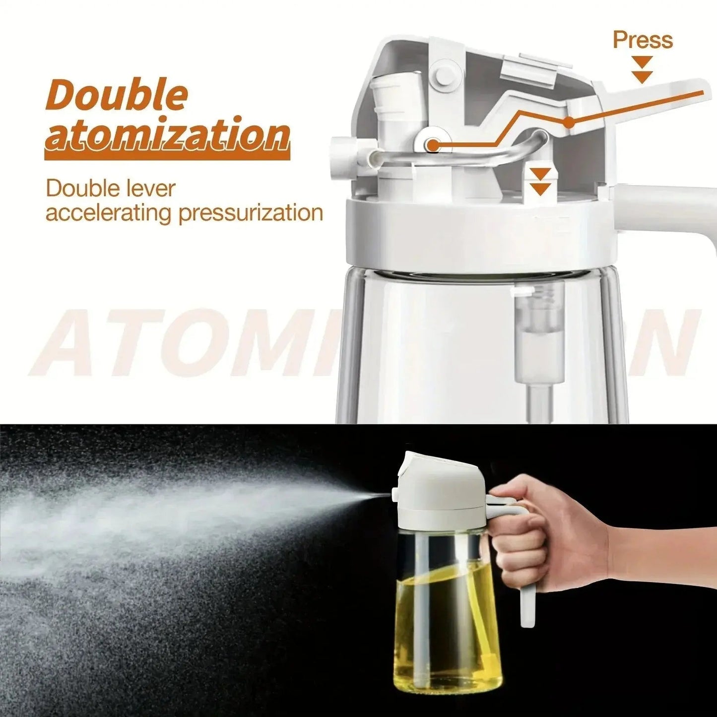 RoyalMist™- 2 in 1 Oil Dispenser 470ml/15.8oz Inovessa