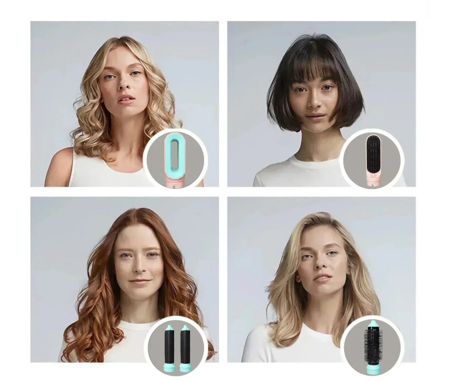 5-in-1 Pro Hair Dryer Curl Straighten Styling Tool