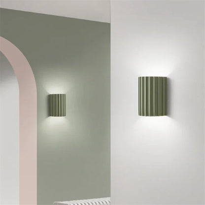Contemporary White Resin Wall Light
