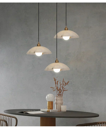 White Marble Pendant Light Fixtures