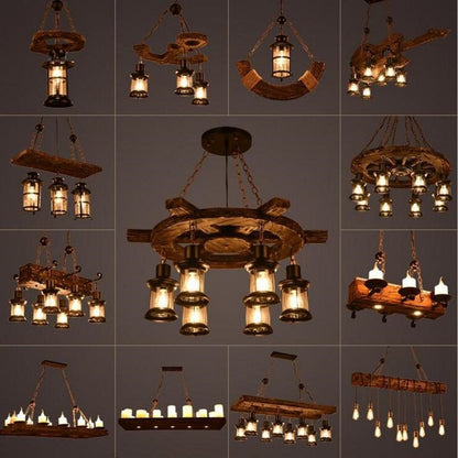 Rustic Metal LED Ceiling Pendant Light