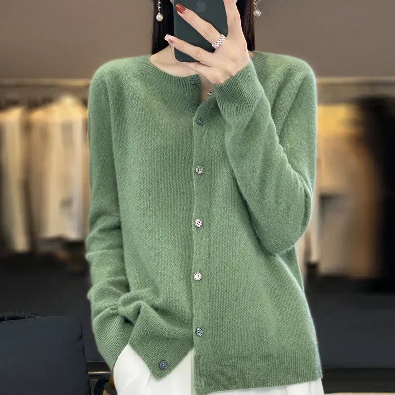 Soft Wool Open Front Cardigan For All Seasons - Lusomart