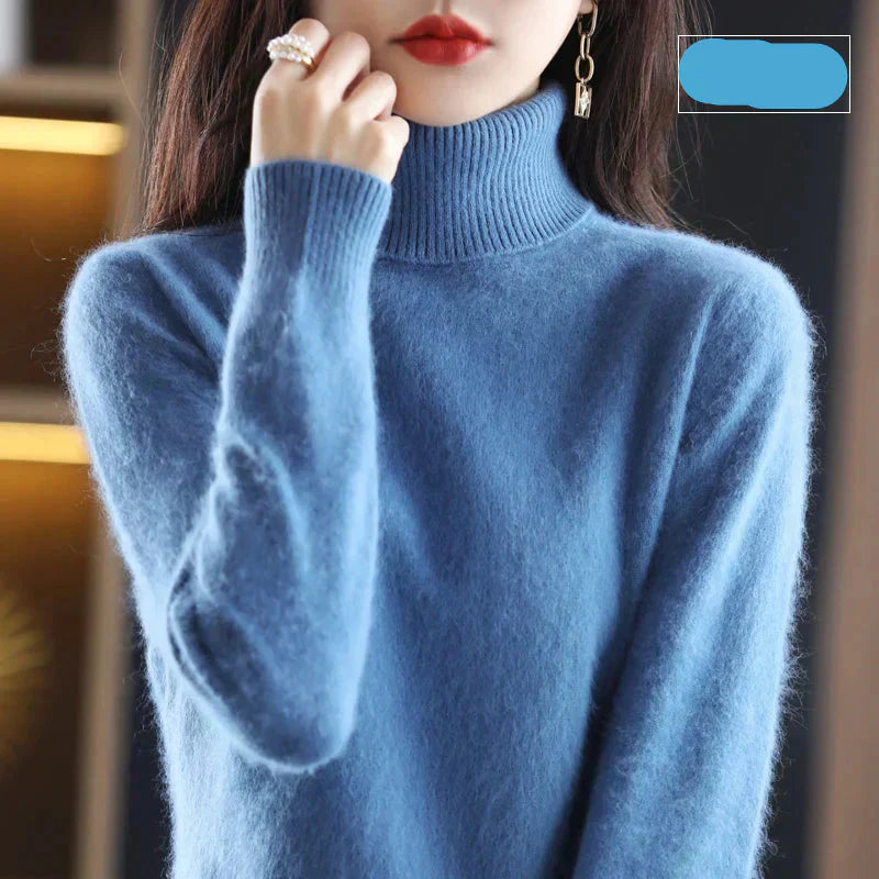 Luxurious Pure Cashmere Crew Neck Winter Sweater