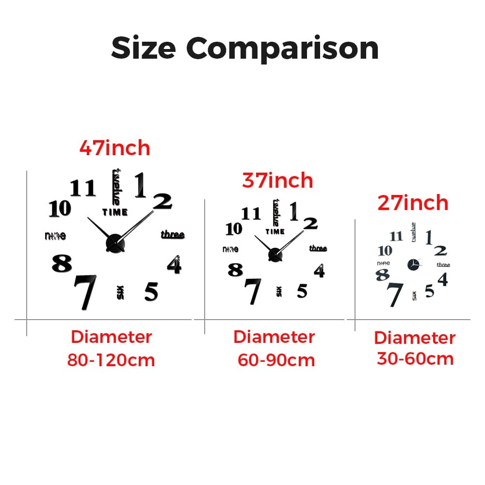 Luxury Golden Acrylic Wall Clock