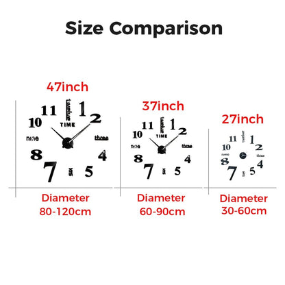 Luxury Golden Acrylic Wall Clock