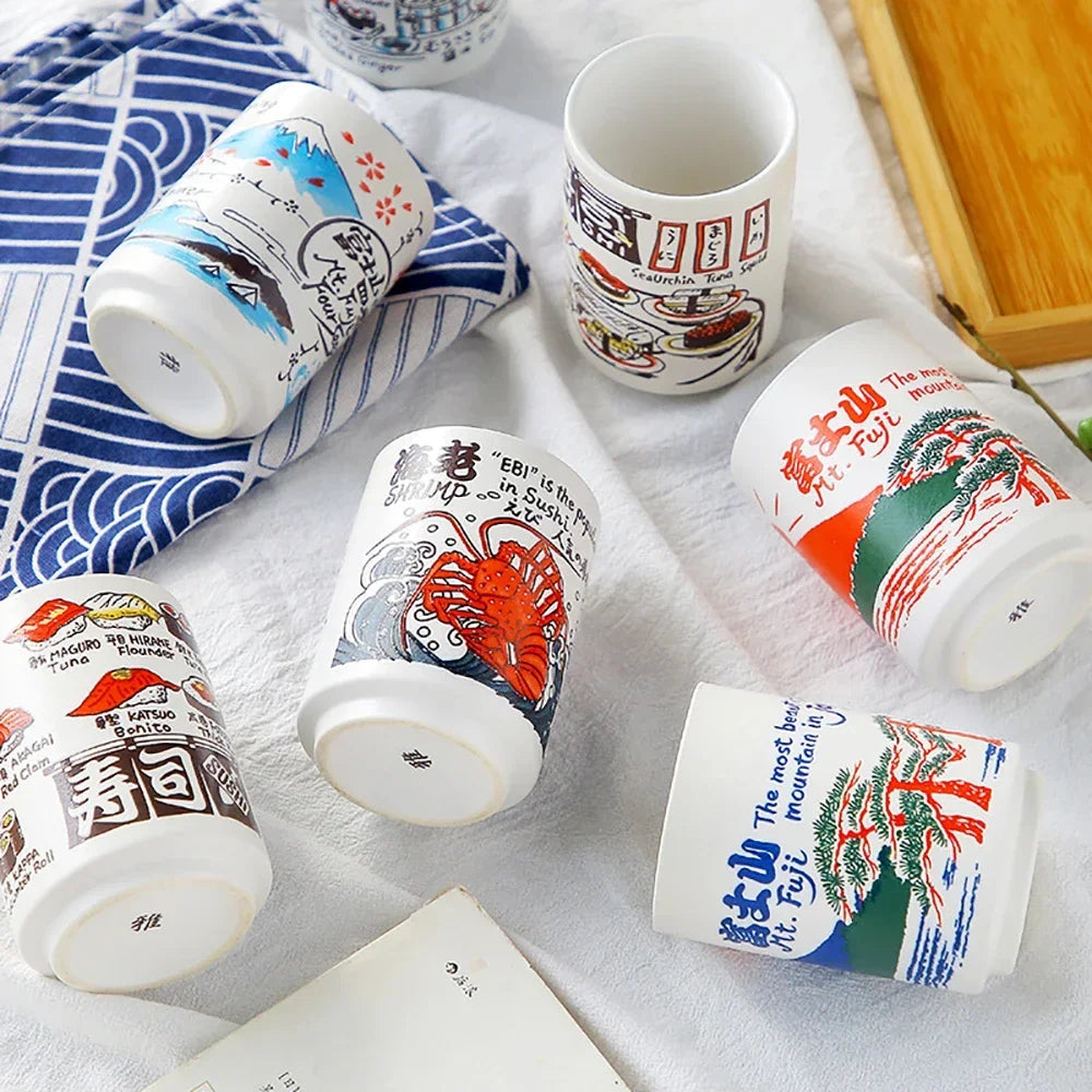 Traditional Japanese Ceramic Tea Cups