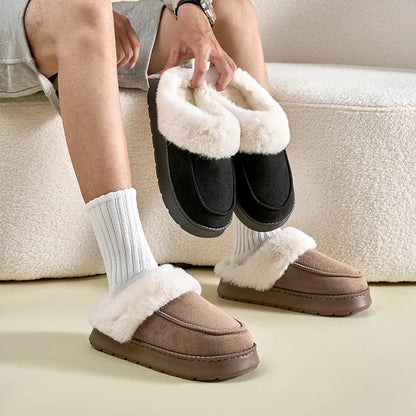 Warm Men's Fleece Slippers Non Slip Comfortable