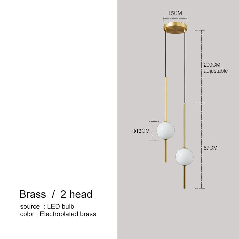 Stylish Glass Globe Pendant Lighting For Home Decor