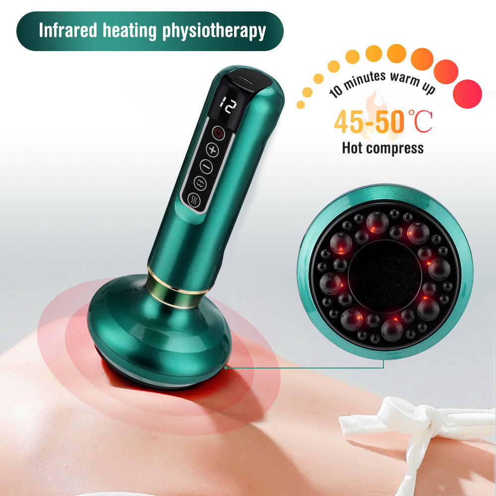 Pro Massage Cup with Suction and Scraping Tool
