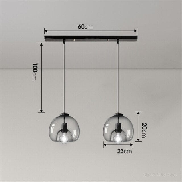 Clear Glass Drop Pendants
