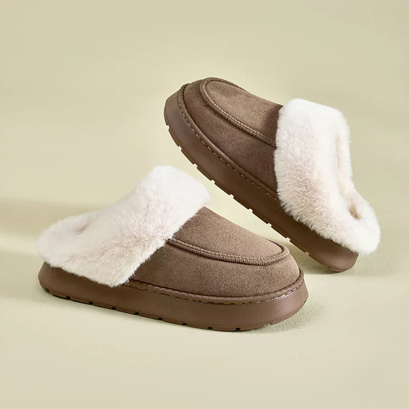 Warm Men's Fleece Slippers Non Slip Comfortable