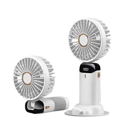 Portable Rechargeable Fan, Quiet 5-Speed Adjustable