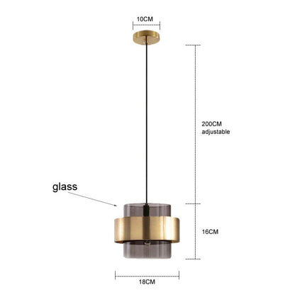 Sleek Hanging Glass Ceiling Lights