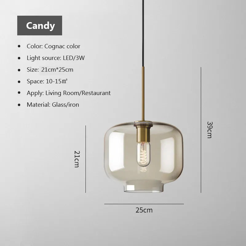 Sleek Metal LED Pendant Lamp