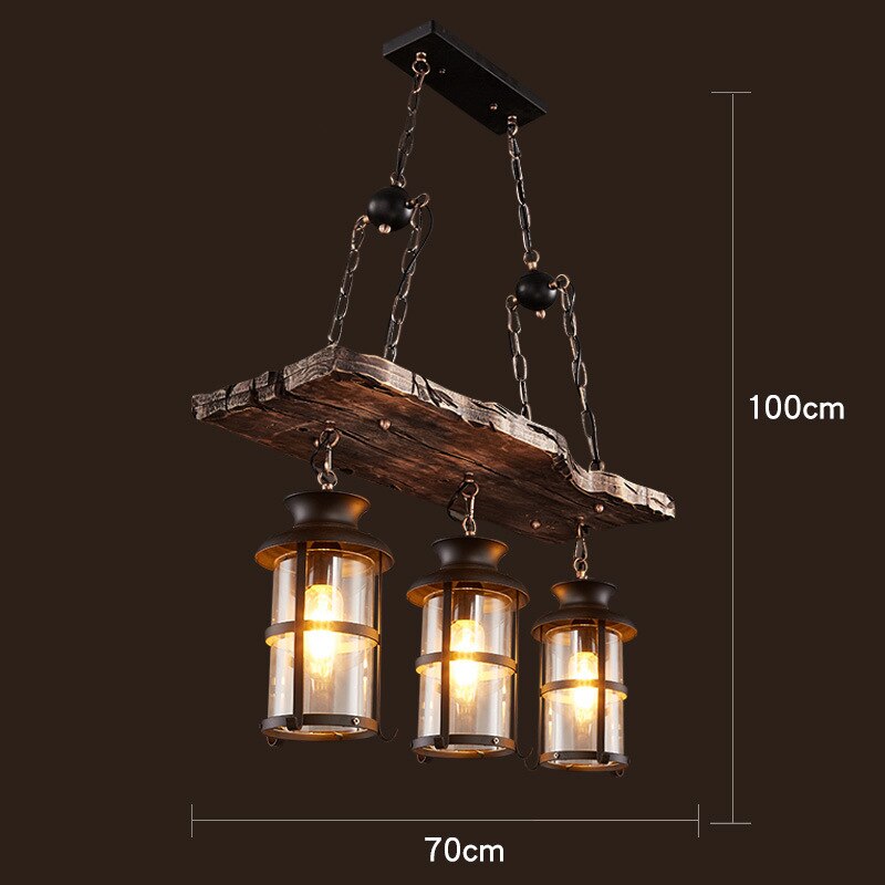 Rustic Metal LED Ceiling Pendant Light