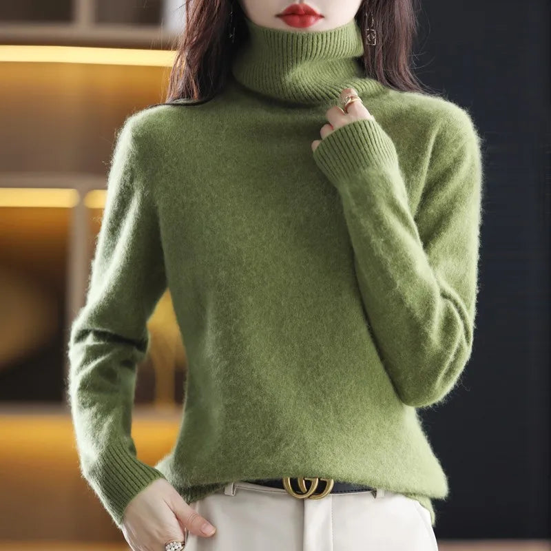 Soft Cashmere Women's Turtleneck Sweater