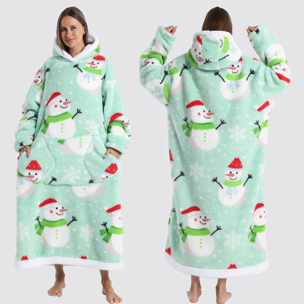 Fleece Oversized Hoodie Gezellige Stijlvolle Slaapzak Hoodie - Image 29