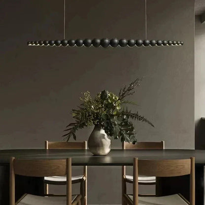 Rustic Wooden Bead Ceiling Light
