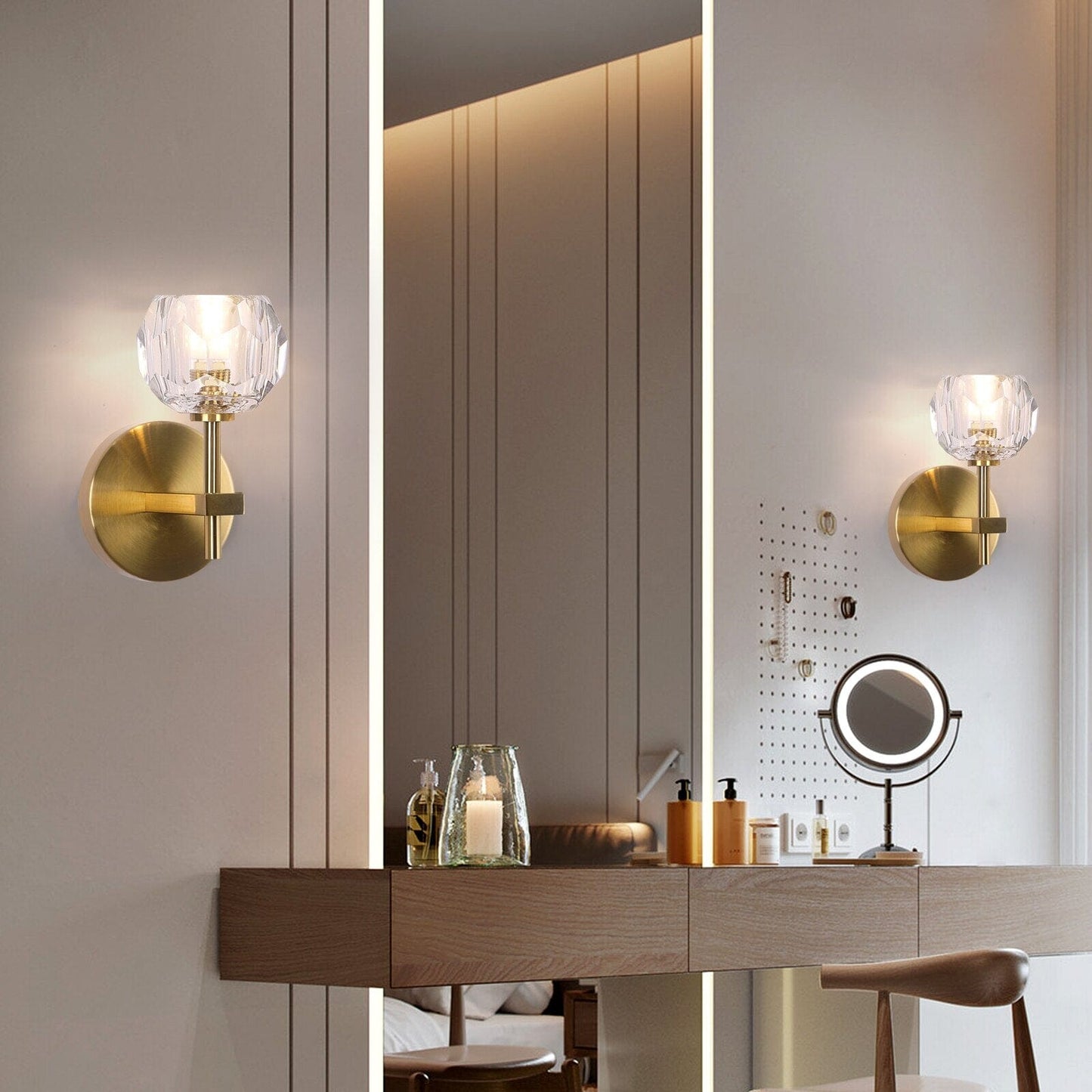 Luxury Glass Wall Light Fixtures