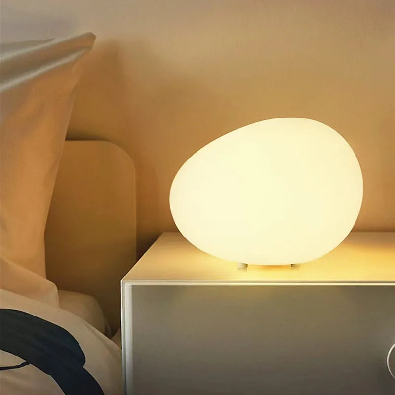 Minimalistic Stone Shape Atmosphere Table Lamp-3