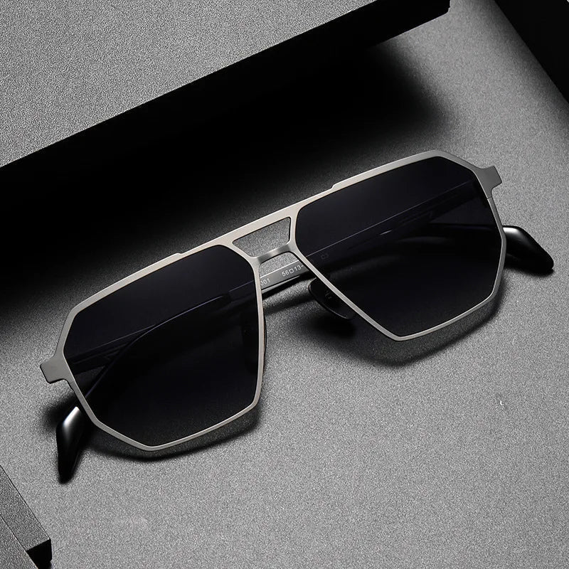 Strong Metal Pilot Sunglasses | Polarized UV Protection - Lusomart