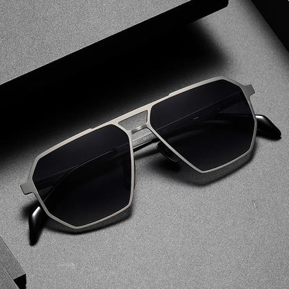 Strong Metal Pilot Sunglasses | Polarized UV Protection - Lusomart