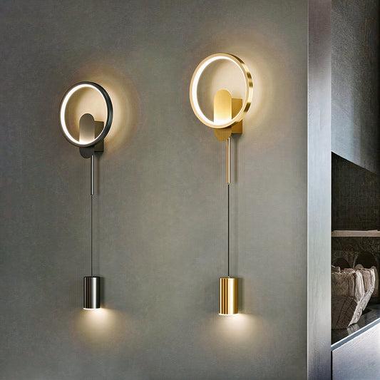 Contemporary Gold LED Wall Lamp 24W - Lusomart