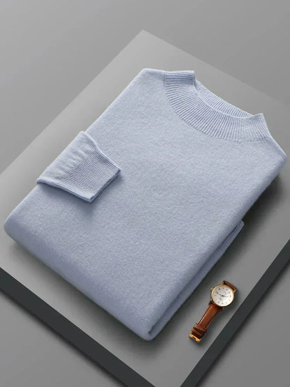 Warm Merino Wool Crew Neck Sweater
